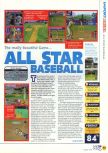 Scan of the review of All-Star Baseball 99 published in the magazine N64 18, page 1