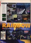 Scan of the review of Tom Clancy's Rainbow Six published in the magazine X64 24, page 1