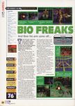 Scan of the review of Bio F.R.E.A.K.S. published in the magazine N64 20, page 1