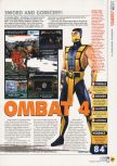 Scan of the review of Mortal Kombat 4 published in the magazine N64 20, page 2
