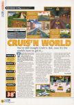 Scan of the review of Cruis'n World published in the magazine N64 20, page 1