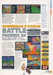 Scan of the review of Super B-Daman Battle Phoenix 64 published in the magazine N64 20, page 1