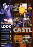 Scan of the preview of Castlevania published in the magazine N64 22, page 1