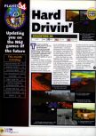 Scan of the preview of Roadsters published in the magazine N64 23, page 1