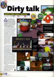 Scan of the preview of South Park published in the magazine N64 23, page 1