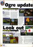 Scan of the preview of Ogre Battle 64: Person of Lordly Caliber published in the magazine N64 23, page 1
