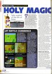 Scan of the review of Holy Magic Century published in the magazine N64 23, page 1