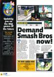 Scan of the preview of Super Smash Bros. published in the magazine N64 27, page 1