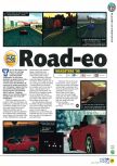 Scan of the preview of Roadsters published in the magazine N64 27, page 1