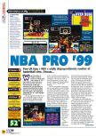 Scan du test de NBA Pro 99 paru dans le magazine N64 27, page 1