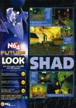 Scan of the preview of Shadow Man published in the magazine N64 28, page 1
