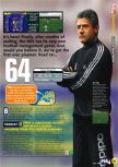 Scan of the preview of Premier Manager 64 published in the magazine N64 29, page 14