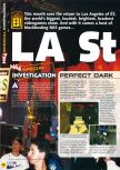Scan of the preview of Perfect Dark published in the magazine N64 29, page 13