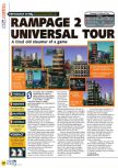 Scan of the review of Rampage 2: Universal Tour published in the magazine N64 29, page 1