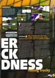 Scan of the preview of Monster Truck Madness 64 published in the magazine N64 29, page 11