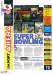 Scan of the review of Super Bowling published in the magazine N64 30, page 1