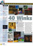 Scan of the preview of 40 Winks published in the magazine N64 31, page 1