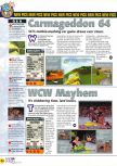 Scan of the preview of Carmageddon 64 published in the magazine N64 32, page 1
