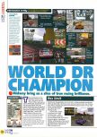 Scan of the review of World Driver Championship published in the magazine N64 32, page 1