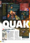Scan of the review of Quake II published in the magazine N64 32, page 1