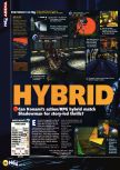 Scan of the review of Hybrid Heaven published in the magazine N64 33, page 1