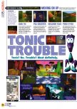 Scan du test de Tonic Trouble paru dans le magazine N64 33, page 1
