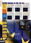 Scan of the review of Tom Clancy's Rainbow Six published in the magazine N64 35, page 3