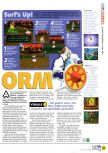 Scan of the review of Earthworm Jim 3D published in the magazine N64 35, page 2