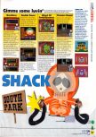 Scan of the review of South Park: Chef's Luv Shack published in the magazine N64 36, page 2
