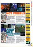Scan of the review of Hot Wheels Turbo Racing published in the magazine N64 36, page 1