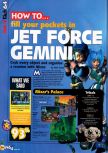 Scan of the walkthrough of Jet Force Gemini published in the magazine N64 36, page 1