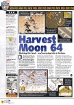 Scan of the preview of Harvest Moon 64 published in the magazine N64 37, page 2
