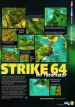 Scan of the preview of Nuclear Strike 64 published in the magazine N64 37, page 2