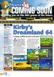 Scan of the preview of Kirby 64: The Crystal Shards published in the magazine N64 38, page 1