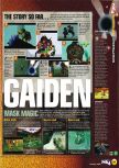 Scan of the preview of The Legend Of Zelda: Majora's Mask published in the magazine N64 38, page 8