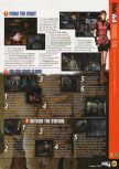 Scan of the walkthrough of Resident Evil 2 published in the magazine N64 38, page 2