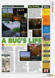 Scan of the review of A Bug's Life published in the magazine N64 39, page 1