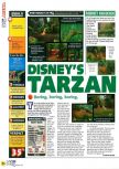 Scan of the review of Tarzan published in the magazine N64 40, page 1
