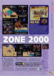 Scan of the review of NBA In The Zone 2000 published in the magazine N64 44, page 2