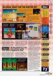 Scan of the review of Kirby 64: The Crystal Shards published in the magazine N64 45, page 4