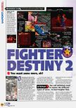Scan of the review of Fighter Destiny 2 published in the magazine N64 45, page 1