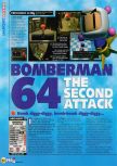 Scan of the review of Bomberman 64: The Second Attack published in the magazine N64 45, page 1