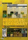 Scan of the review of Hercules: The Legendary Journeys published in the magazine N64 48, page 1