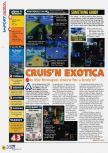 Scan of the review of Cruis'n Exotica published in the magazine N64 50, page 1