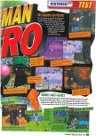 Scan of the review of Bomberman Hero published in the magazine Le Magazine Officiel Nintendo 08, page 2