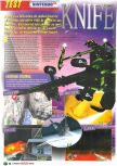 Scan du test de Knife Edge paru dans le magazine Le Magazine Officiel Nintendo 11, page 1