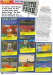 Scan of the review of South Park published in the magazine Le Magazine Officiel Nintendo 12, page 1