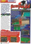 Scan of the review of Virtual Pool 64 published in the magazine Le Magazine Officiel Nintendo 12, page 1