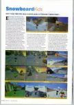Scan of the review of Snowboard Kids published in the magazine N64 Gamer 02, page 1
