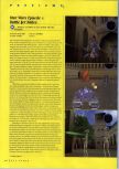 Scan of the preview of Star Wars: Episode I: Battle for Naboo published in the magazine N64 Gamer 34, page 8